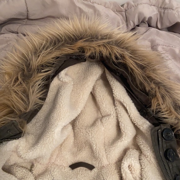 Abercrombie & Fitch Army Green 3 In 1 Parka - Picture 8 of 8